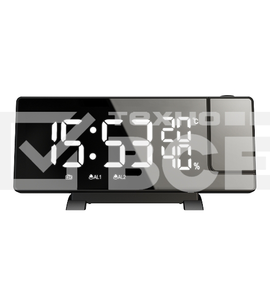 Радиочасы с будильником SOUNDMAX SM-1523U черный