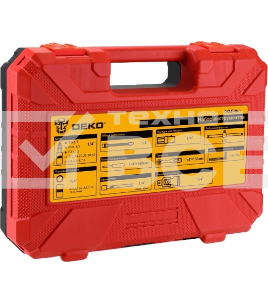 Набор инструментов для авто в кейсе DEKO DKMT46-1 083-2006