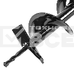 Шнек для грунта Denzel E-100, диаметр 100 мм, длина 800 мм, соединение 20 мм, несъемный нож, фото2