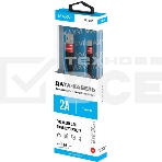 Кабель Maxvi MC-05T red USB-A - Type-C, 2A ток макс. нагрузки 2А, макс. напряжение 5V; стандарт USB 2.0; длина 1м, оплетка TPU, металлические корпуса разъемов, цвет красный, фото2