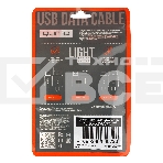 Кабель Qumo light series, USB-Type C, 1м, 5В, 1A, опл. PVC, кон. PVC, круглый, черный, фото2