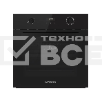 Духовой шкаф Kuppersberg HF 678 B, High-Tech, 70 л, дисплей, поворотное/сенсорное управление, таймер, макс. температура 300 градусов, телескопические направляющие (на 1 уровень), черный, фото 1