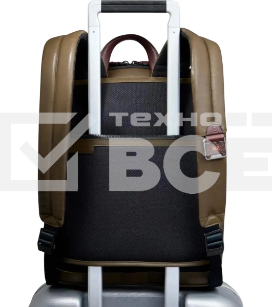 Рюкзак Piquadro Harper CA6311AP/VETM коричневый/зеленый кожа