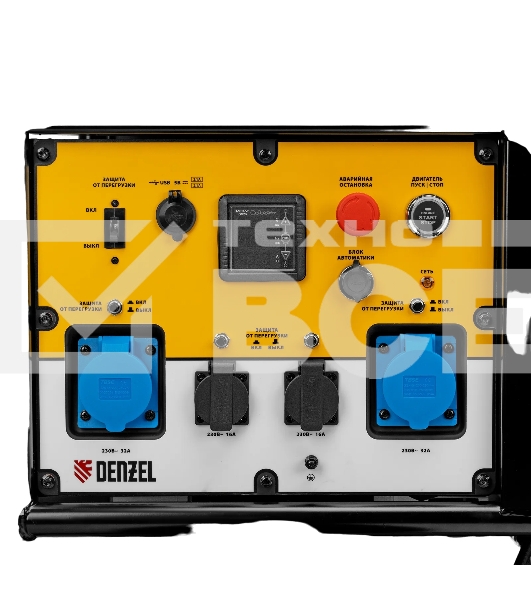 Электрогенератор бензиновый Denzel PS-180EA, 18 кВт, 110 дБ, 276 кг