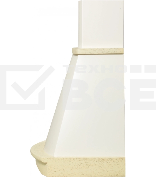 Вытяжка каминная Elikor Ротонда 60П-650-П3Л бежевый, 60 см, 650 куб. м/ч, 56 дБ