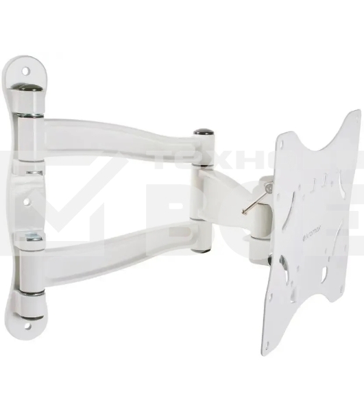 Кронштейн для телевизора Kromax TECHNO-5 белый, 15'-55' макс. 35 кг, настенный, поворот и наклон