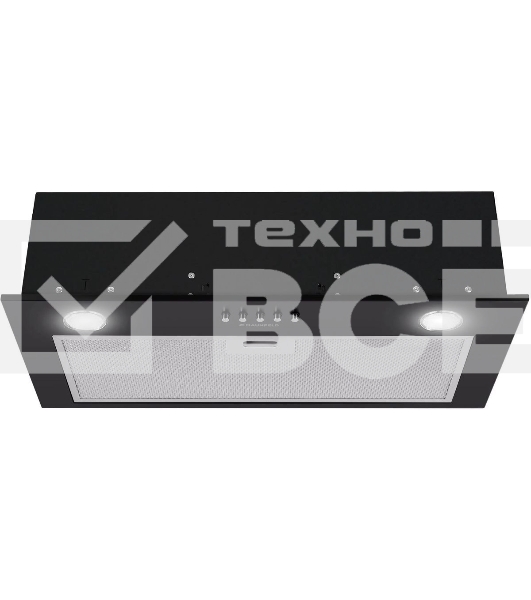 Вытяжка встраиваемая Maunfeld Crosby Singl 60 черный, 60 см, 850 куб. м/ч, 48 дБ