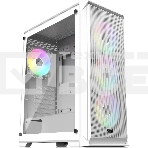 Корпус без блока питания Raijintek ARCADIA 41-MS4, Midi-Tower, TG, 1x120мм + 3x120мм ARGB, 2xUSB-A 3.0 + 1xUSB-C, ATX, mATX, mITX White, фото 1