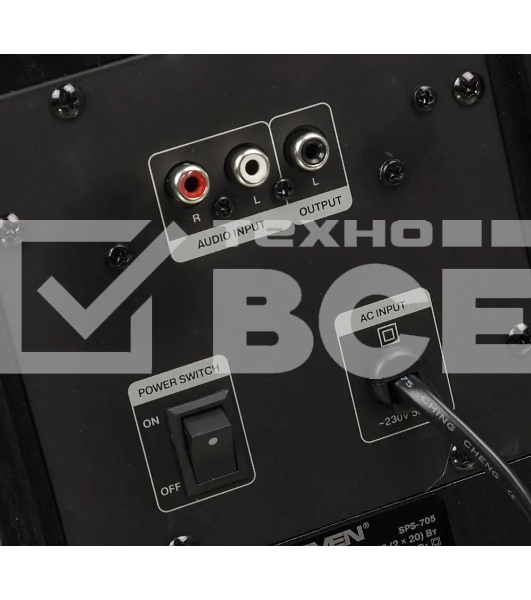 Акустическая система SVEN SPS-705 2.0 черный 40Вт