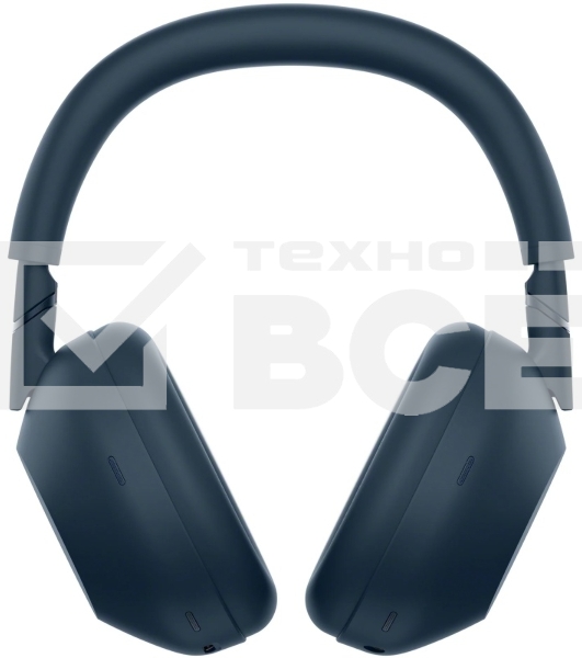 Беспроводные/проводные наушники Sony WH-1000XM6 синий, полноразмерные, Bluetooth + проводной, активное шумоподавление, до 40 ч