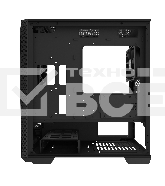 Компьютерный корпус ZALMAN Z1 ICEBERG, MicroATX, BLACK, WINDOW, 2xCOMBO (3.5