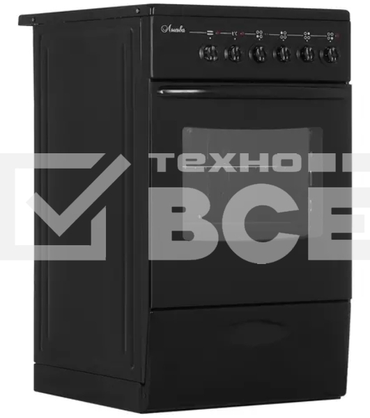 Плита электрическая Лысьва EF4011MK00 черный, конфорок 4 электрических, духовка 57 л, 50 см x 84 см x 60 см (без крышки)
