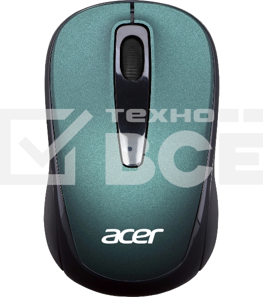Мышь беспроводная Acer OMR135 зеленый, 1000 dpi, радиоканал, USB, кнопки - 3