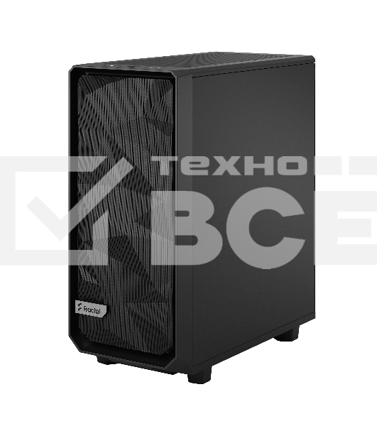 Компьютерный корпус Fractal Design MESHIFY 2 COMPACT BLACK - DARK TG/ATX, TG/2x140мм & 1x120мм fans inc./FD-C-MES2C-02