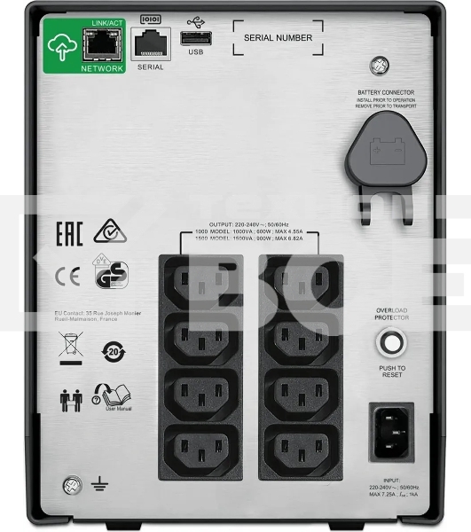 Источник бесперебойного питания APC Smart-UPS C SMC1000IC 600Вт 1000ВА черный