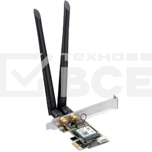 Сетевой адаптер Wi-Fi + Bluetooth Cudy WE3000 АХ5400 PCI Express (ант.внеш.съем) 2ант.