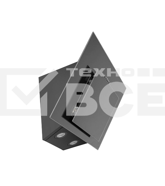 Вытяжка наклонная LEX MIRA G 500 BLACK черный, кнопочное управление