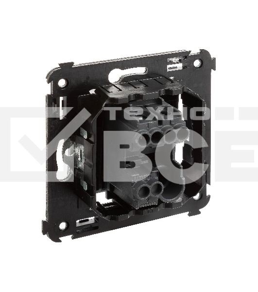 Кнопка одноклавишная DKC Avanti 4412153 в стену, черный матовый