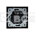 Розетка 1-местная IEK BRITE РСР10-1-0-БрС без заземления, без защитных шторок, 10А, в сборе, сталь, фото2