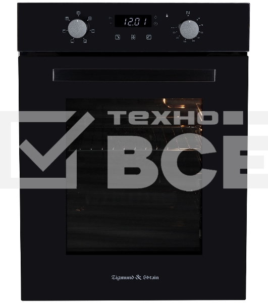 Духовой шкаф электрический Zigmund & Shtain E 173 B чёрный, 51 л