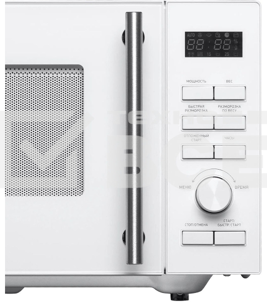 Микроволновая печь BBK 23MWS-951T/W белый, 23 л, 900 Вт, переключатели - кнопки/поворотный механизм