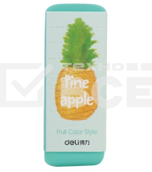 Ластик Deli 71050 108х40х12мм, ассорти, индивидуальная картонная упаковка