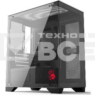 Компьютерный корпус Bloody BD-CC103 черный без БП mATX 7x120мм 1xUSB 2.0 1xUSB 3.0 audio bott PSU