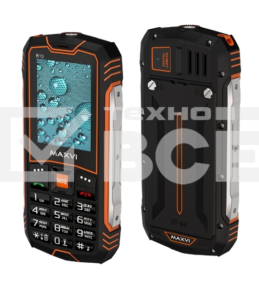 Мобильный телефон Maxvi R10 оранжевый