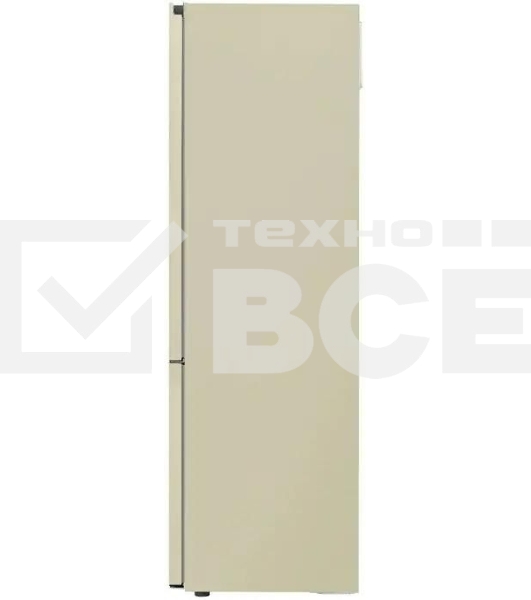 Холодильник LG GA-B509CEWL бежевый двухкамерный 277/107л морозилка снизу, No Frost