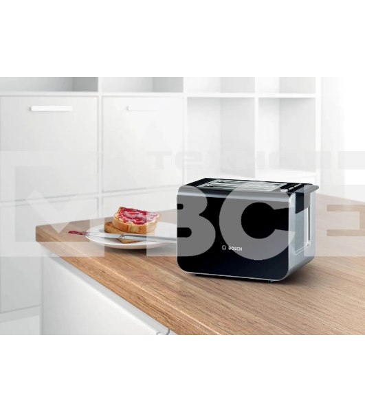 Тостер Bosch TAT8613N 860Вт черный