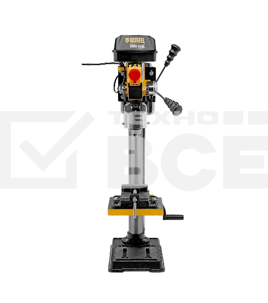 Станок сверлильный Denzel DDM-550L, 550 Вт, 16 мм, 12 ск., лазер, настольный