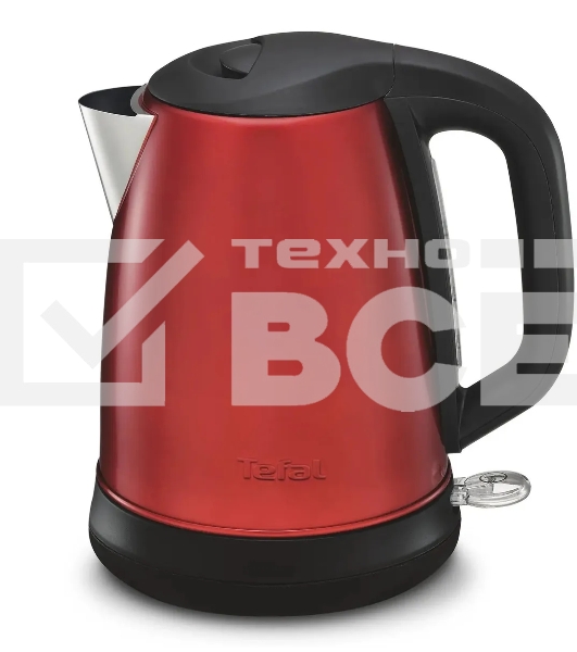 Чайник электрический Tefal KI270530 1.7л. 2400Вт красный (корпус: металл)