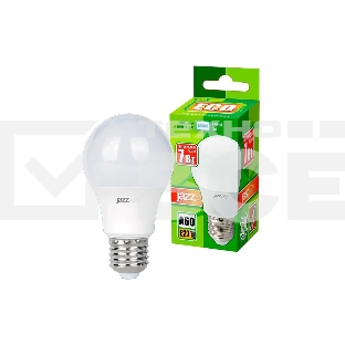 Лампа светодиодная JazzWay LED 7Вт Е27 220В 4000К PLED- ECO- A60 груша 1033185