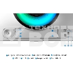 Монитор 49' Samsung Odyssey OLED G9 S49DG934SUXEN OLED 5120x1440, 240 Гц, 0.03 мс, 32:9, 250 кд/м², 2xHDMI 2.1, DP 1.4, 2xUSB-C, 3.5 Jack, HDR10+, FreeSync Premium Pro, изогнутый экран (1800R), серебристый, фото2