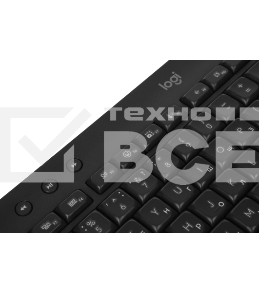 Комплект клавиатура+мышь Logitech Signature MK650 беспроводной, USB + Bluetooth, 4000 DPI, серый/чёрный