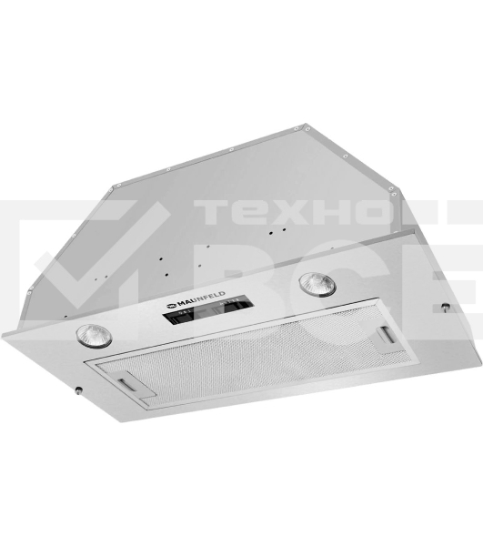 Вытяжка встраиваемая Maunfeld Crosby Light 70 нержавеющая сталь, 70 см, 800 куб. м/ч, 49 дБ