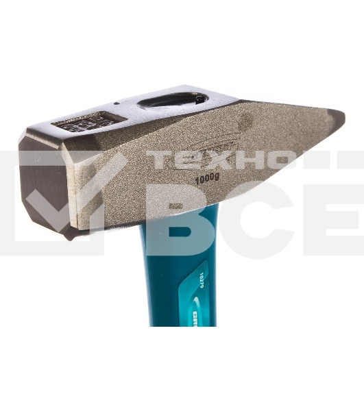 Молоток слесарный Gross 10279 1000 г, квадратный боек, фиберглассовая обрезиненная рукоятка