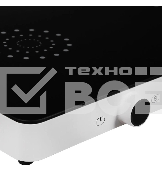 Плита настольная электрическая Hyundai HYC-0108 белый стеклокерамика (настольная)