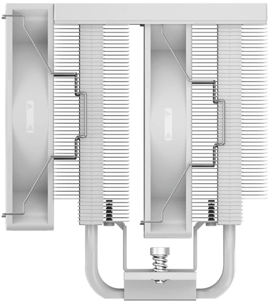 Кулер для процессора PCCooler RT720 TC ARGB WH (270W, 4-pin PWM, 157.5mm, Al/Cu, 7x6mm, ARGB, 2x120mm, 73.32CFM, 34.9dBA, 2200RPM, S: 1851/1700/1200/115X, AM5/AM4, white)