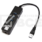 Адаптеры USB Ethernet 5bites Сетевой адаптер 5bites UA3-45-04BK 3*USB3.0 / RJ45 10/100/1000 Мбит/с, фото3