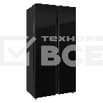 Холодильник Nordfrost RFS 525DX NFGB inverter черное стекло двухкамерный 283/183л морозилка сбоку, No Frost, Side-by-Side, фото3