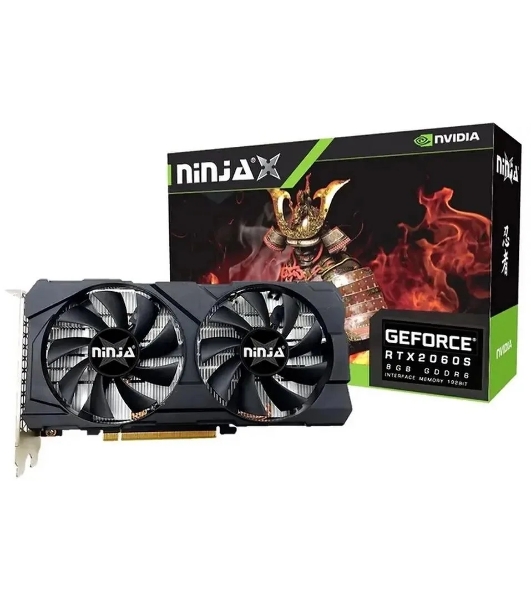 Видеокарта Ninja (Sinotex) Geforce RTX2060SUPER 8GB  256bit GDDR6 DVI HDMI DP PCIE