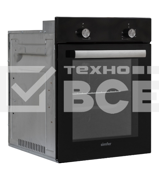 Электрический духовой шкаф Simfer B4EB04070, встраиваемый, черный