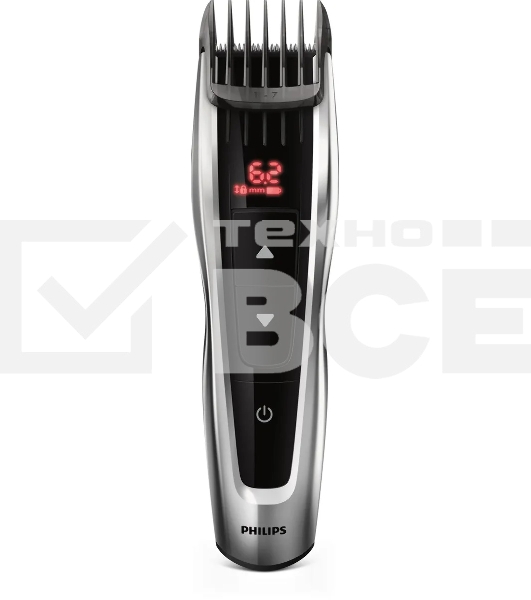Машинка для стрижки Philips HC9420/15 серебристый/черный (насадок в компл:3шт)