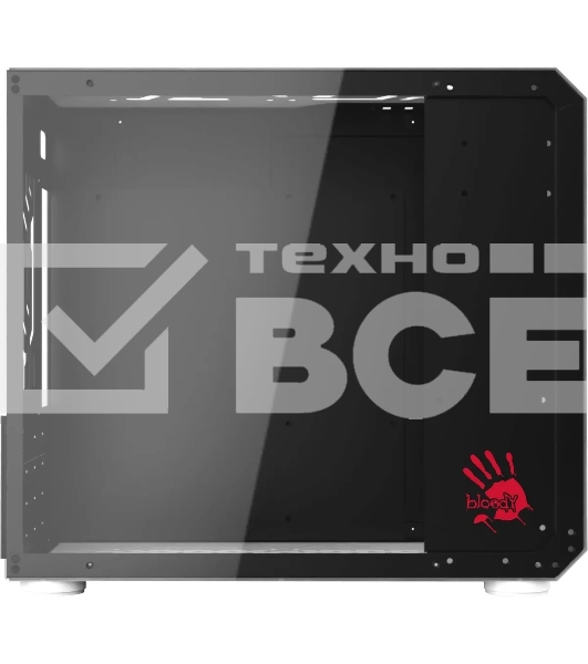 Компьютерный корпус Bloody BD-CC110 белый без БП mATX 5x120mm 2xUSB3.0 audio