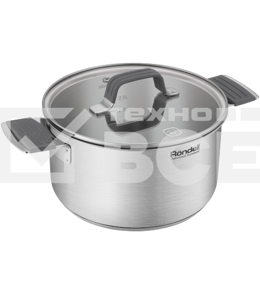 Кастрюля Rondell Normanne RDS-1814 5.1л. d=24см (с крышкой) стальной