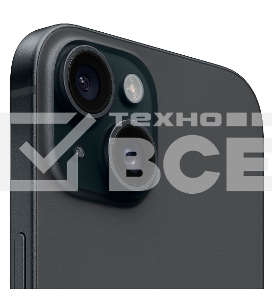 Смартфон Apple iPhone 15 A3090 6/128Gb черный