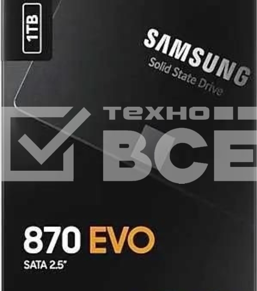 Накопитель SSD Samsung 870 EVO, 1Tb, SATA III, 2.5