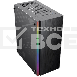 Компьютерный корпус AeroCool/Formula CL-3302B RGb черный без БП ATX 2xUSB 2.0 1xUSB 3.0 audio bott PSU