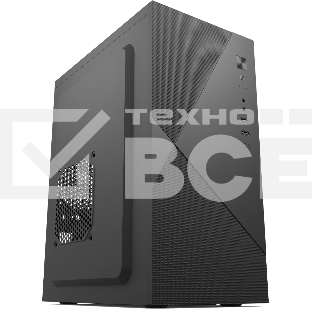 Компьютерный корпус с блоком питания 450Вт. Case Forza mATX, 450W, 2xUSB 2.0, Black, w/o FAN, 8 см fan PSU, power cord